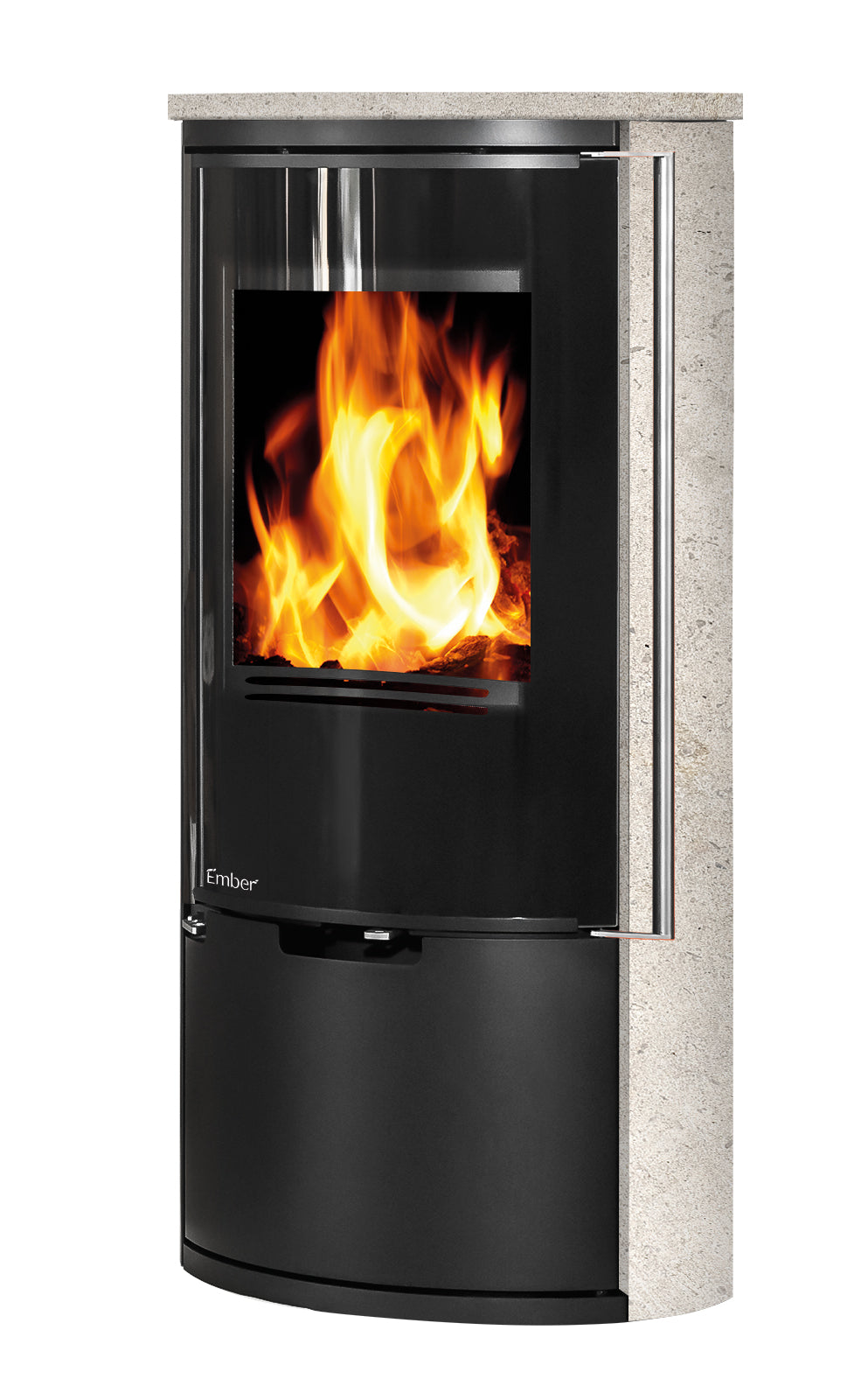 Ember Kamin E-14 VG Vollglastür