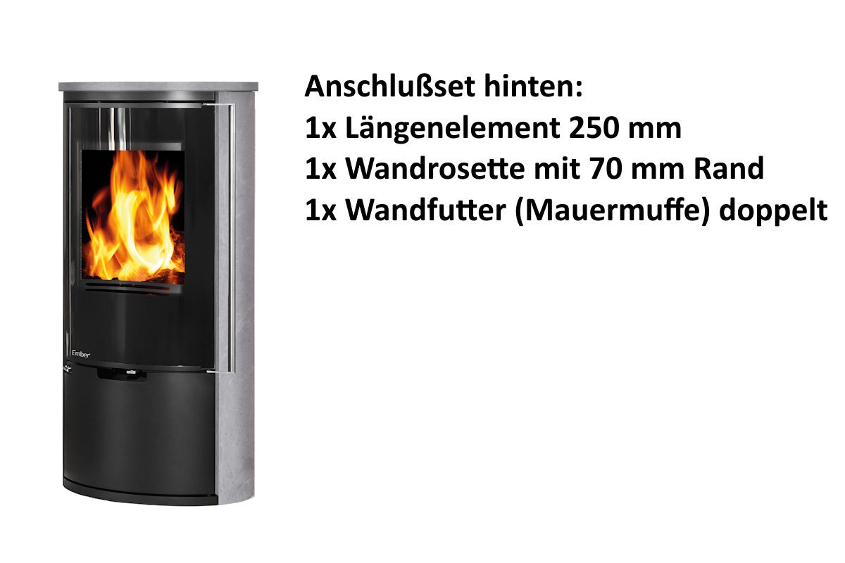 Ember Kamin E-14 VG Vollglastür
