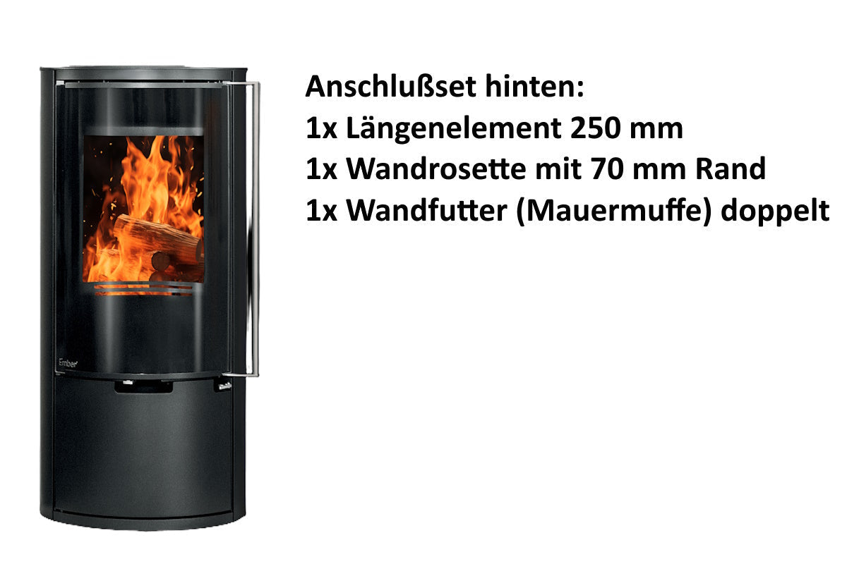 Ember Kamin E-14 VG Vollglastür