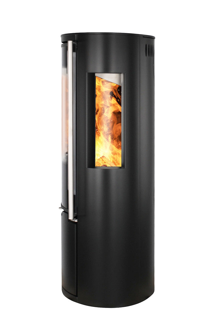 Ember Kaminofen E-15 VG drei Glasscheiben Vollglastür