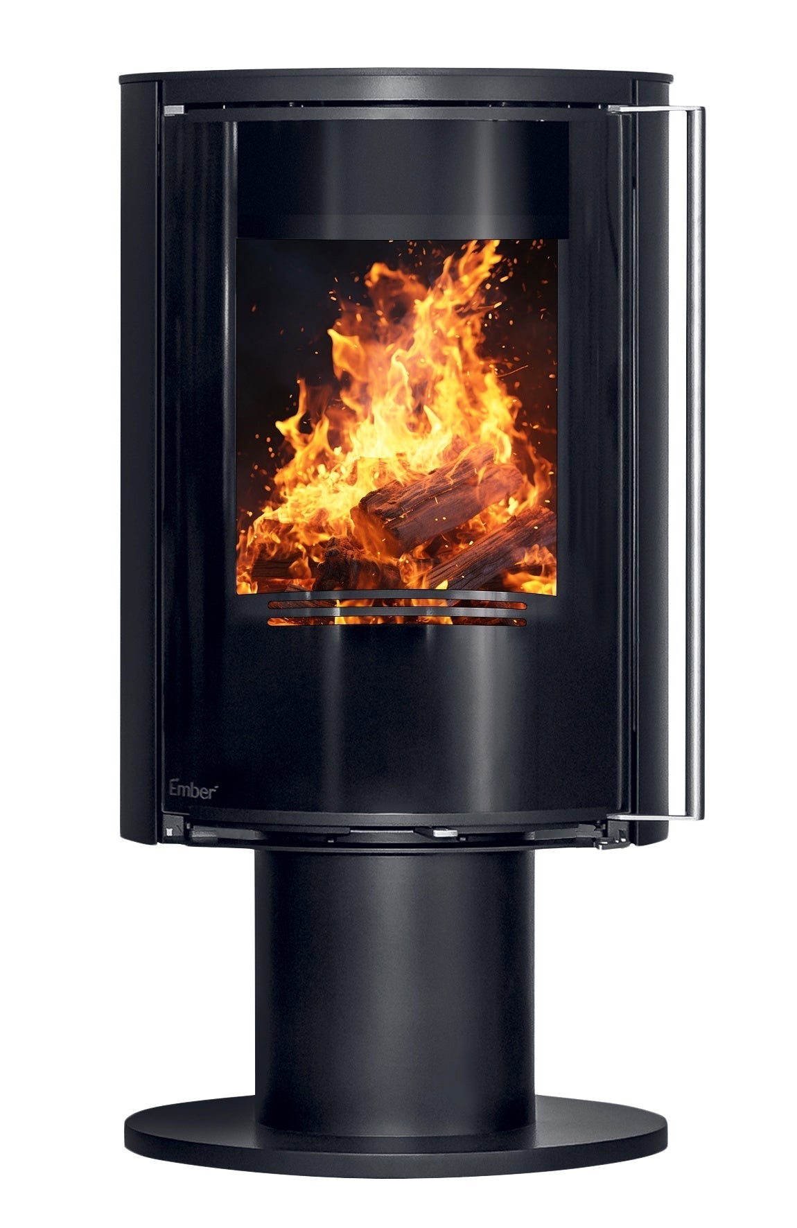 Ember Kamin E-16 VG drehbar Vollglastür