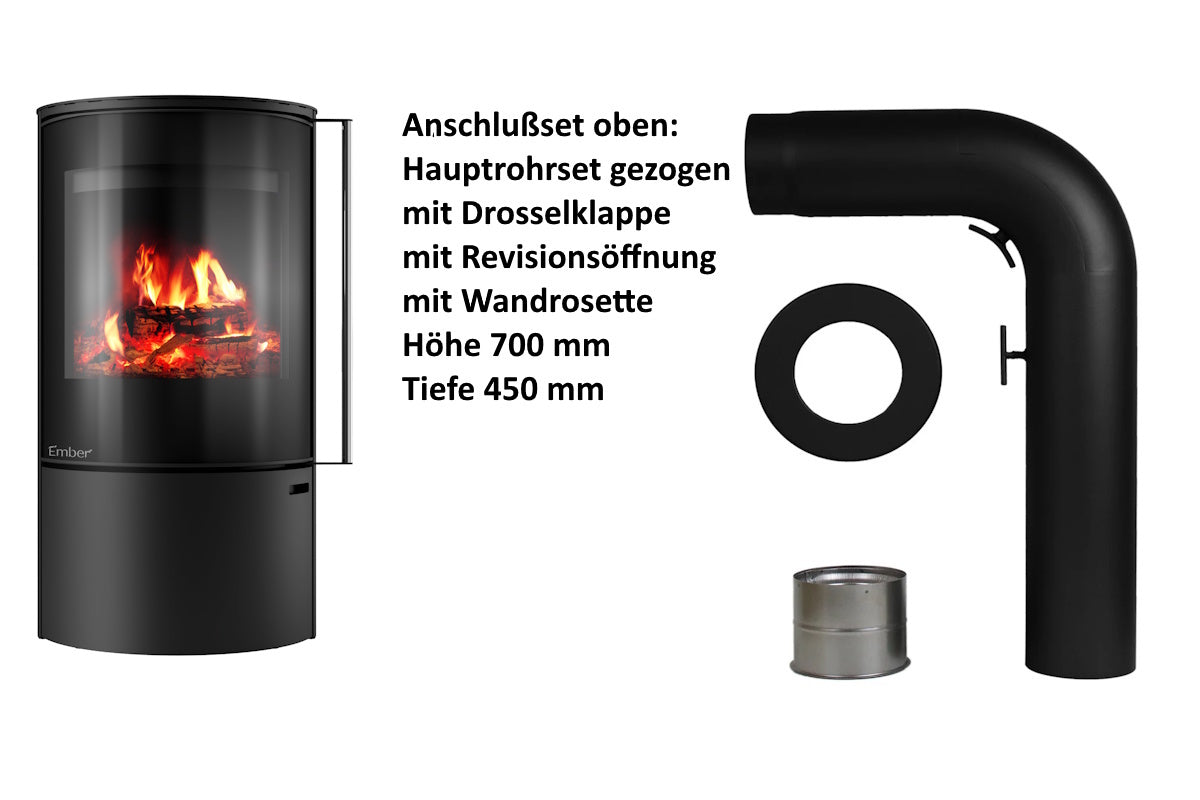 Ember Kamin F-14 VG Vollglastür