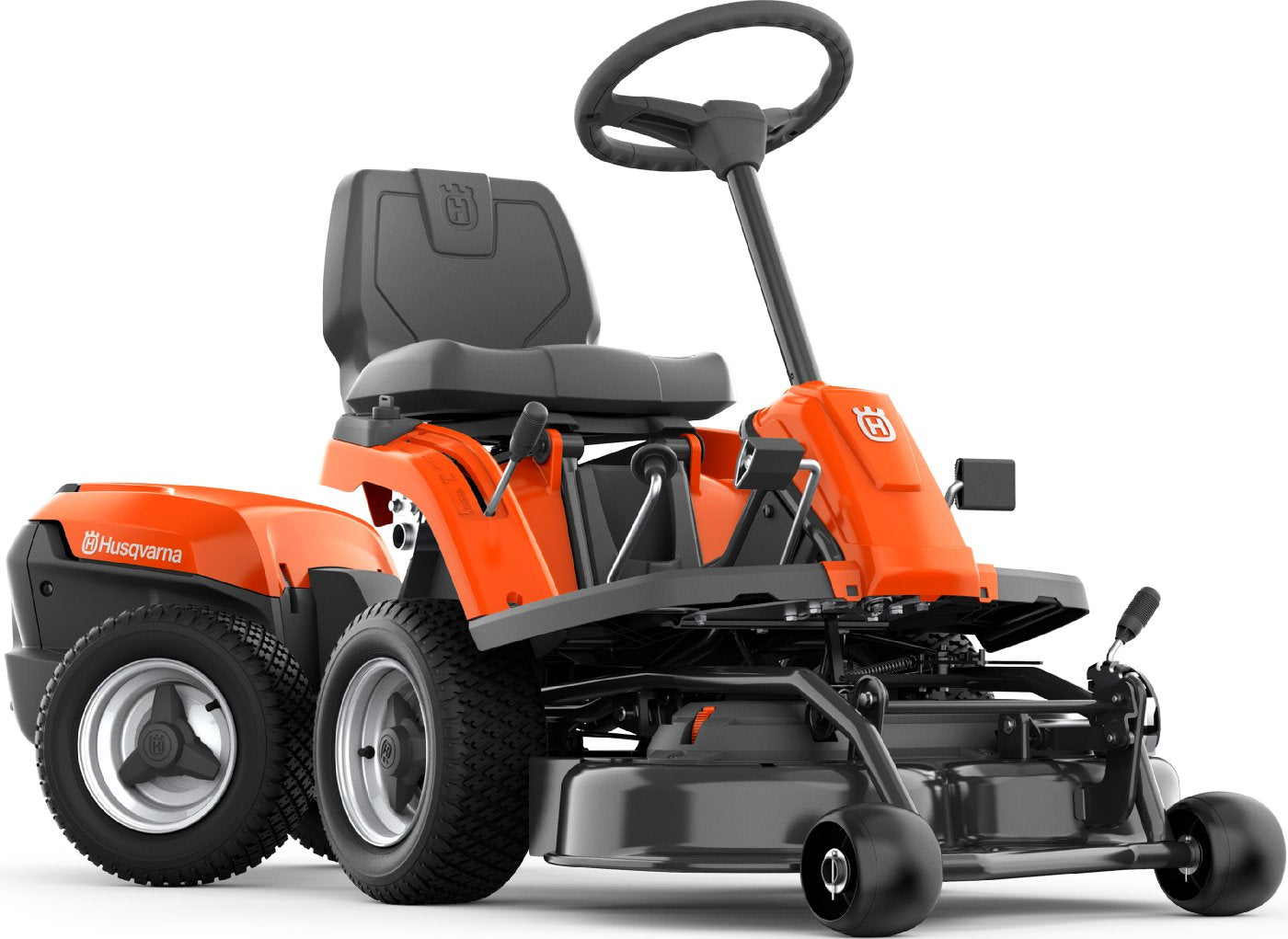 Husqvarna Akku-Frontmäher R 112iC mit Mähdeck Combi 85, Akku und Ladegerät