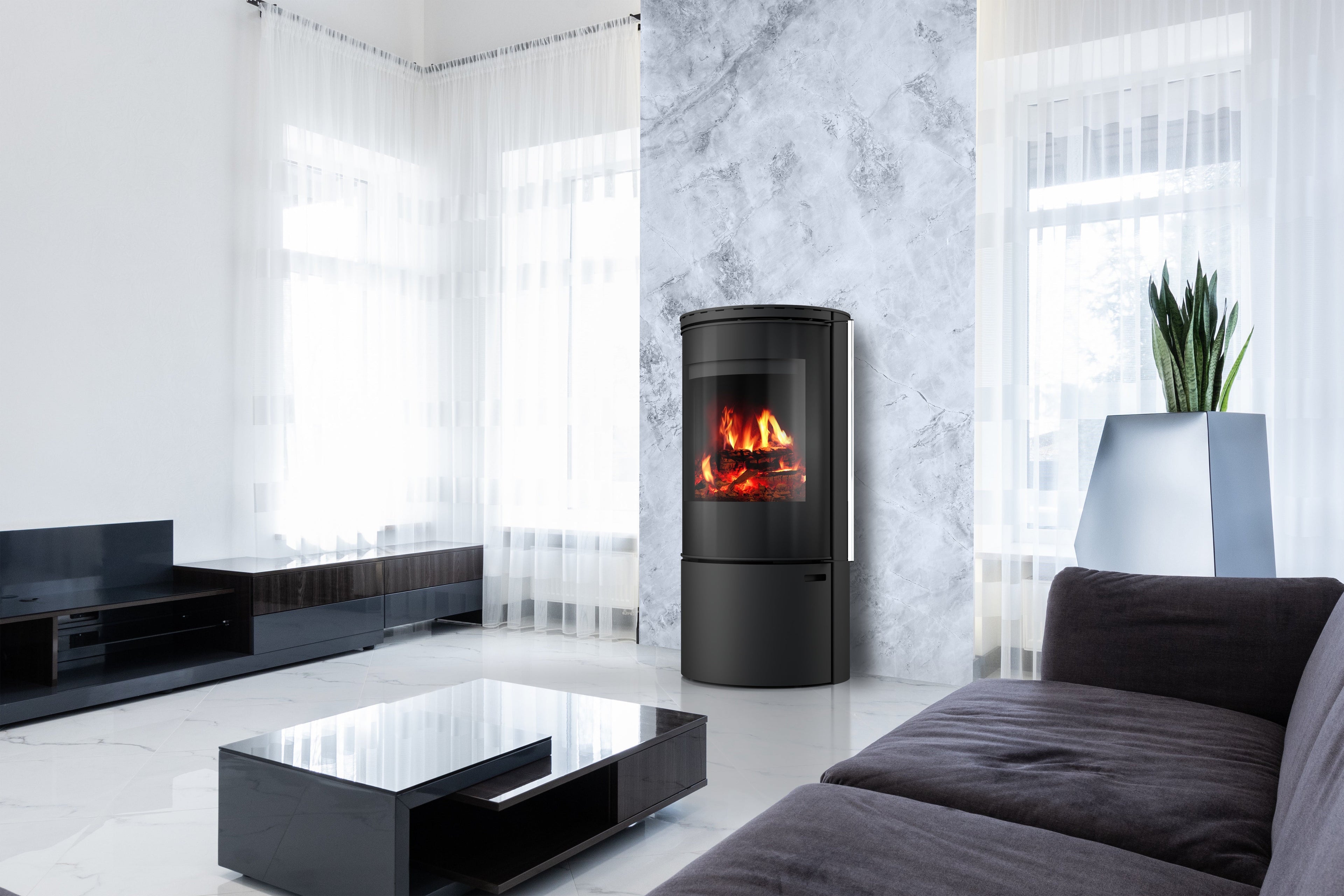 Ember Kamin F-14 VG Vollglastür